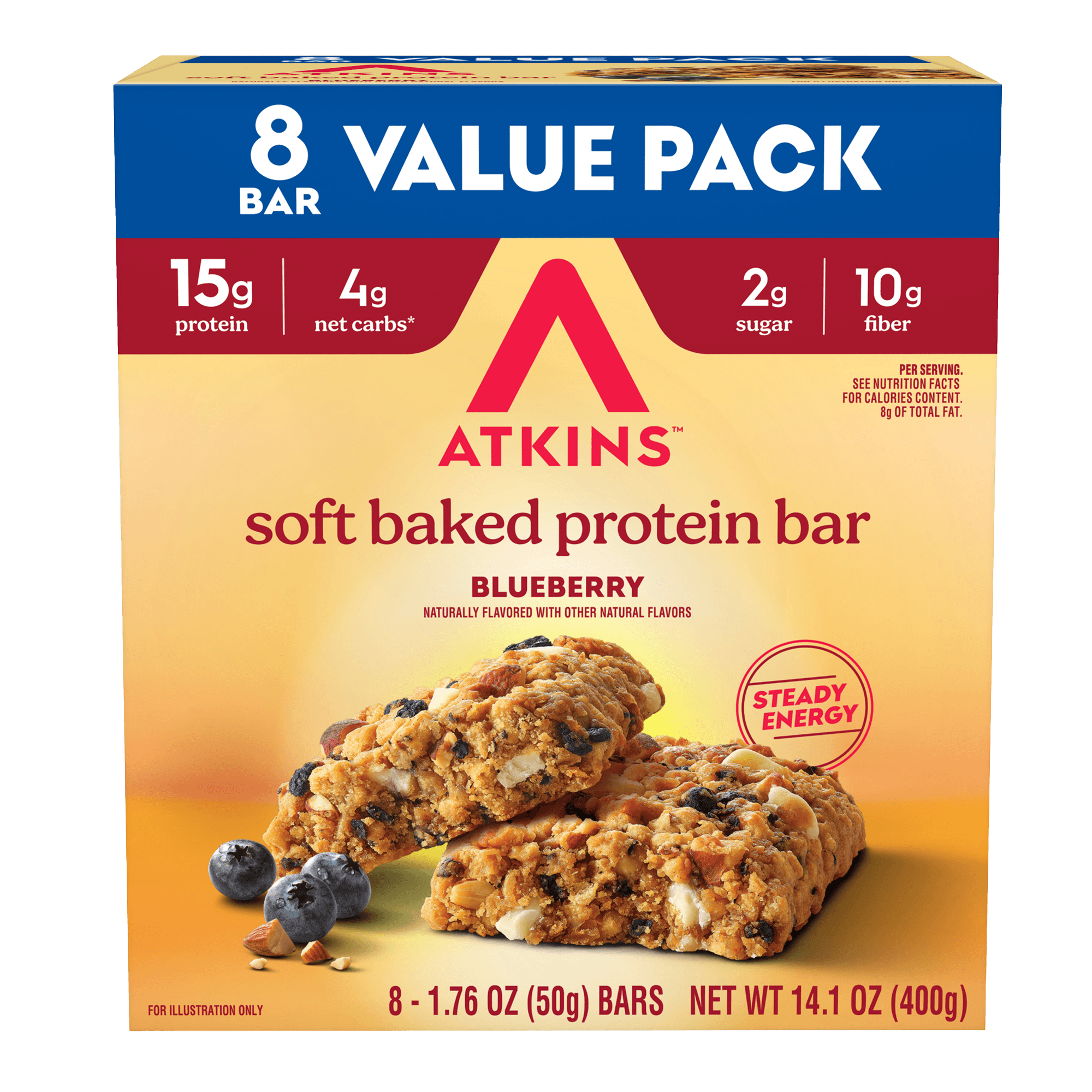 Blueberry High Protein Soft Baked Bars Value Pack